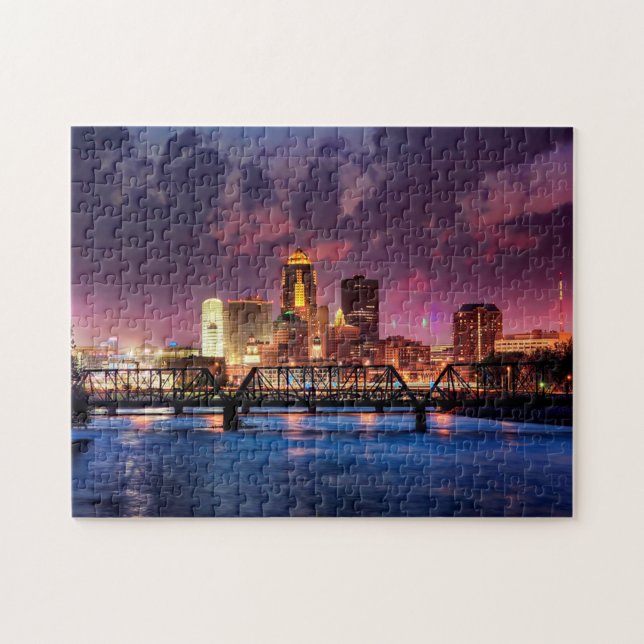 Puzzle Des Moines Iowa. (Horizontal)