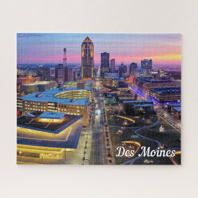 Puzzle Des Moines, Iowa, Estados Unidos (Horizontal)