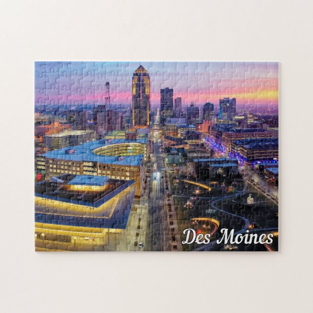 Puzzle Des Moines, Iowa, Estados Unidos (Horizontal)