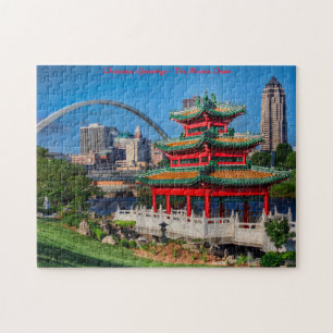 Puzzle Des Moines Iowa. Saludos de Navidad