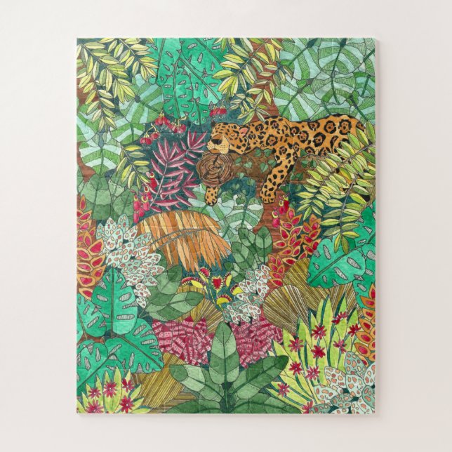 Puzzle Desafiando la jungla acuarela (Vertical)