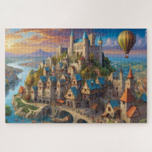 Puzzle Desafiante ciudad medieval