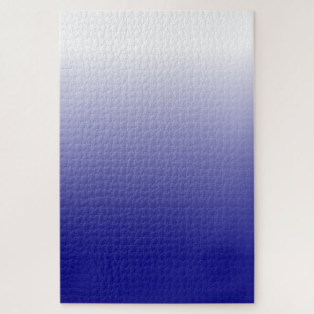Puzzle Desafiante gradiente de blanco a azul marino (o di (Vertical)
