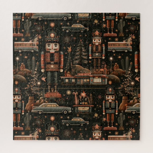 Puzzle Desafío de Navidad de Route 66 Cascanueces (Vertical)