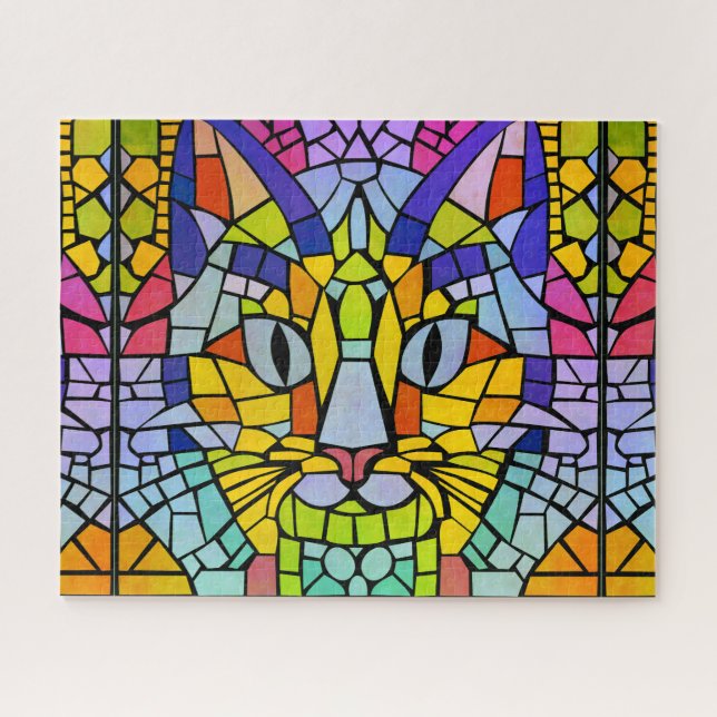 Puzzle Desafío del Mosaico del Gato - Alegre manipulación (Horizontal)
