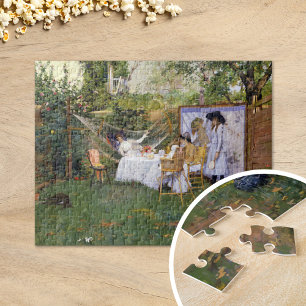 Puzzle Desayuno al aire libre   William Merritt Chase