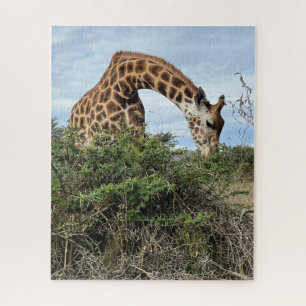 Puzzle Desayuno con una jirafa