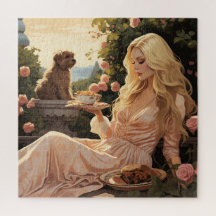 Desayuno en el jardín