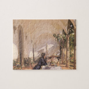 Puzzle Desayuno en la Loggia por John Singer Sargent