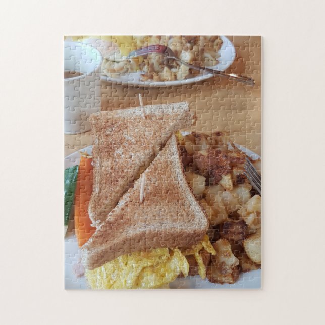 Puzzle Desayuno Sandwich Hashbrowns Foodie (Vertical)