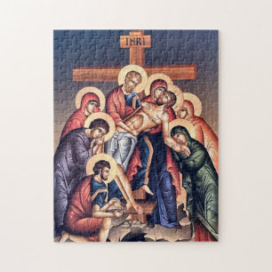 Puzzle Descenso de la Cruz Icono Cristiano Ortodoxo