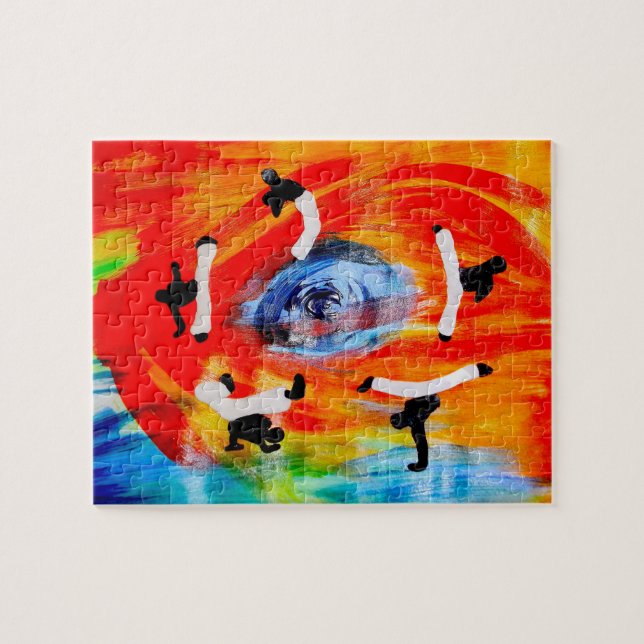 Puzzle desconcierte el ginga del hacha del Brasil de los (Horizontal)