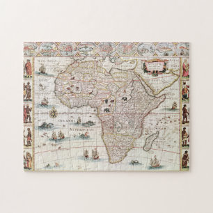 Puzzle Descripción de Africa nova (1690) por Willem Jansz