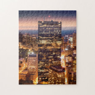 Puzzle Descripción de Boston en la noche