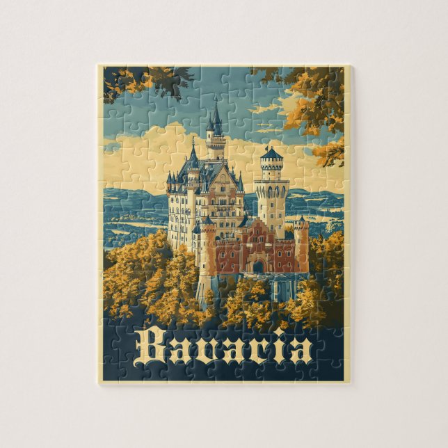 Puzzle Descubra Baviera: Castillo Neuschwanstein (Vertical)