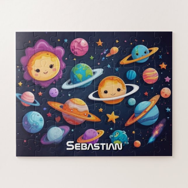 Puzzle Descubrimiento espacial personalizado (Horizontal)