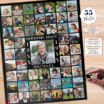 Puzzle DESDE EL AÑO 55 EL Collage de fotos ES INGENUO<br><div class="desc">Celebra cualquier cumpleaños de edad con un rompecabezas de recuerdos de fotos personalizados para él o ella utilizando esta plantilla de collage de fotos fácil de subir con 55 imágenes cuadradas a través de los años como regalo conmemorativo de keepsake. El título dice INCREÍBLE DESDE "AÑO". Personaliza con su nombre...</div>