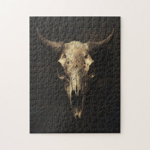 Puzzle Desenlace del cráneo gótico del toro