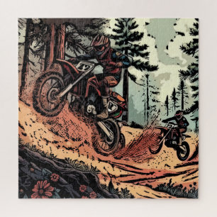 Puzzle Desenterrando tierra - Pilotos de motocross