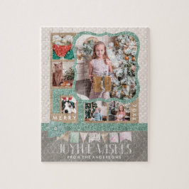 Puzzle Deseos alegres Navidades 6 Collage de fotos Person