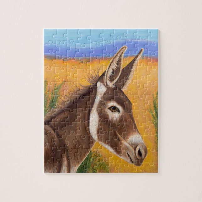 Puzzle Desert Burro (Vertical)