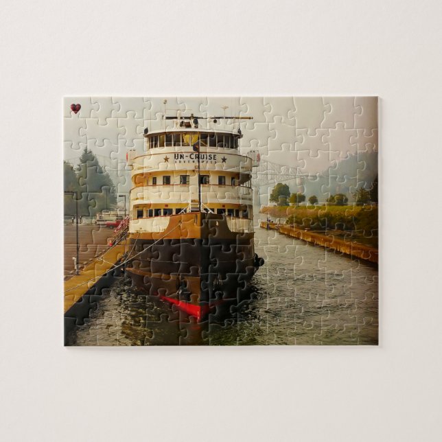 Puzzle Desfiladero del río Columbia Oregon. (Horizontal)