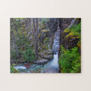 Puzzle Desfiladero Sunrift en el Parque Nacional Glacier,