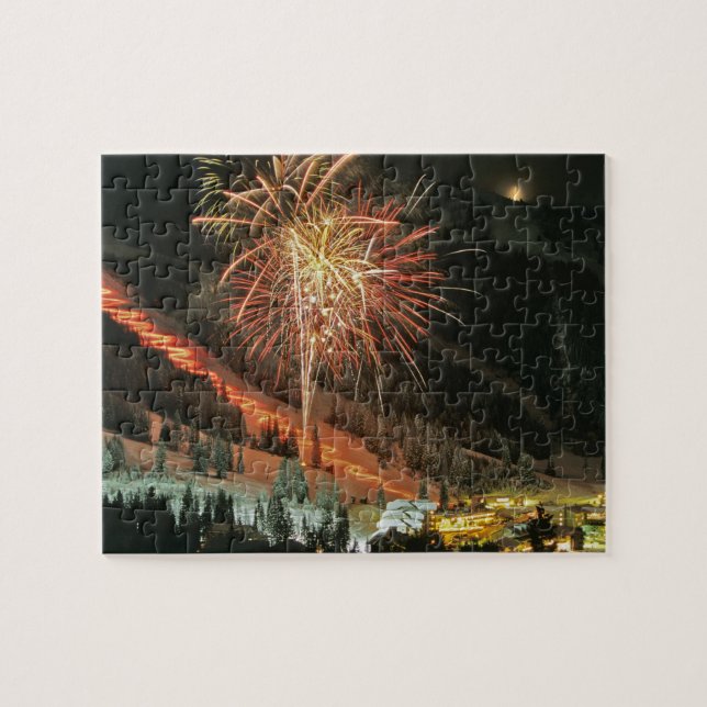 Puzzle Desfile de antorchas y fuegos artificiales durante (Horizontal)