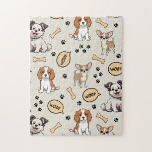 Puzzle Desfile de Cachorros Juguetones