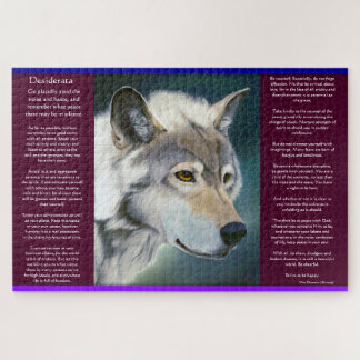 Puzzle Desiderata de Max Ehrmann lobo blanco