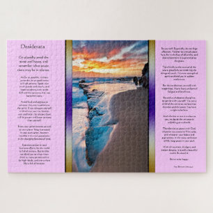 Puzzle Desiderata Océano azul atardecer