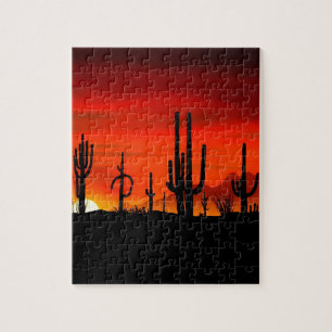 Puzzle Desierto Arizona de Sonoran de los Saguaros de la