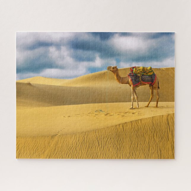 Puzzle Desiertos | Thar Desert Rajasthan Camello India (Horizontal)