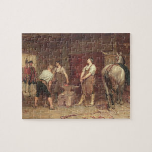 Puzzle Después de Culloden: Caza rebelde (aceite en lona