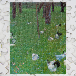 Puzzle Después de la lluvia, gallinas de jardín por Gusta