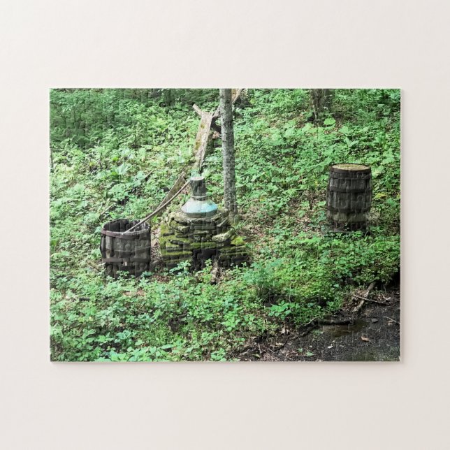 Puzzle Destilería de whisky en Mabry Mill, VA (Horizontal)