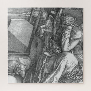 Puzzle Detalle de Melancholia I de Albrecht Dürer (1514)