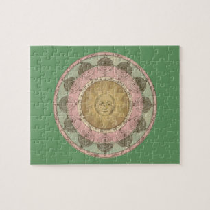 Puzzle Detalle de sol y estaciones del mapa de antigüedad