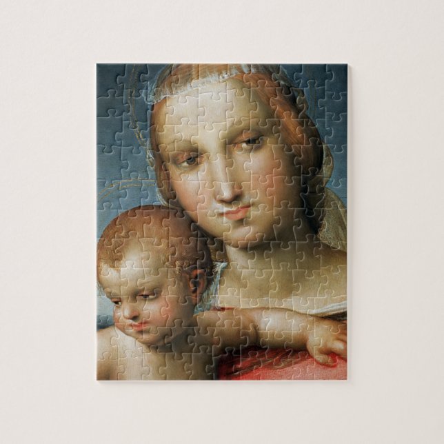 Puzzle Detalle de <Virgin and Child> Atribuido a Rapha (Vertical)
