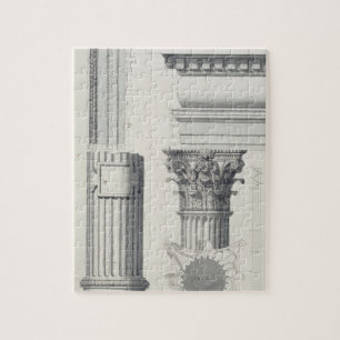 Puzzle Detalles de una orden compuesta, c.1750 (marrón y