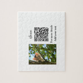 Puzzle Detalles simples de nombres de animales Código QR