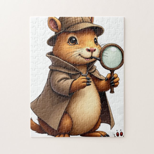 Puzzle Detective Capybara (Vertical)