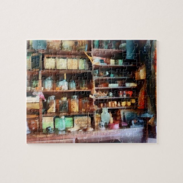 Puzzle Detrás del mostrador en la tienda general (Horizontal)
