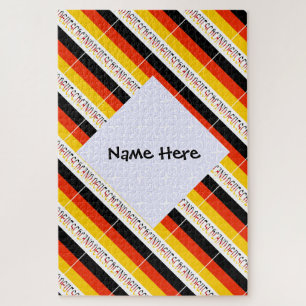 Puzzle Deutsche and German Flag Tiled Personalizado