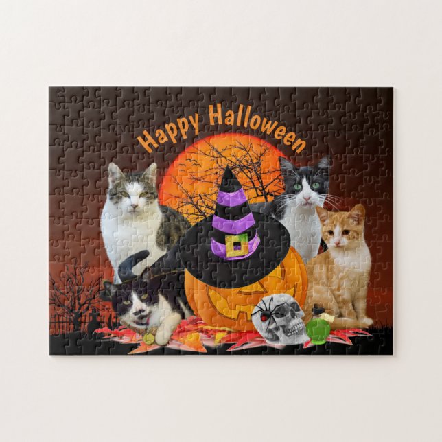 Puzzle Día de brujas para niños (Horizontal)