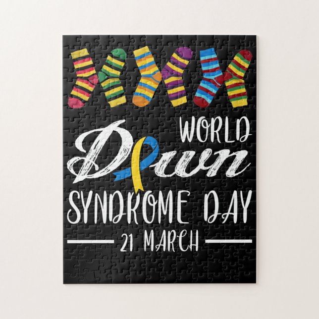 Puzzle Día de Conciencia sobre el Síndrome de Down Socks  (Vertical)