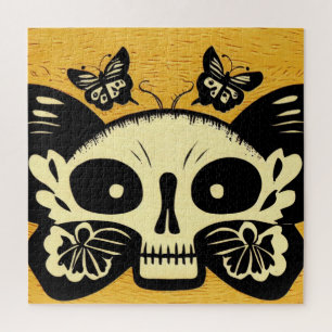 Puzzle Día de las Mariposas Muertas Woodcut (1)