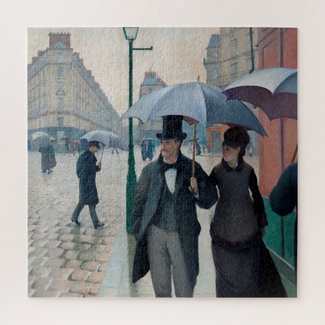 Puzzle Día de lluvias en la calle de París por Gustave Ca (Vertical)