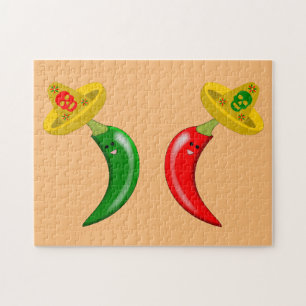 Puzzle Día de los Muertos Chilis Mexicanos