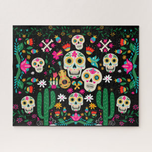 Puzzle Día de Muertos Calaveras de Azúcar Arte Popular Me
